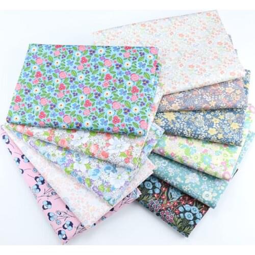 Flower Series Cotton Fabric DIY Sewing Uphostery Craft Suede Fabric Other Fabric Plain Printed 100% Cotton Piece Warp Woven