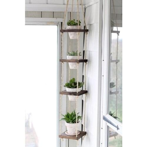 Decorative Handmade Design 4 Ply Wood Rack Jardiniere Flower Bed Flower stand