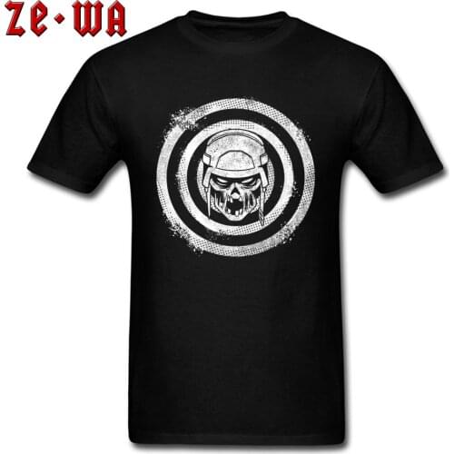 Vintage Skull T-shirt Cotton Men T Shirt GG Bullseye Tshirts Hip Hop Tops Shirt 2018 New Fashion Normal Clothes Free Shipping