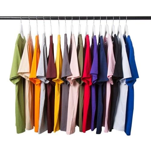 Summer New T-Shirt Hip Hop Pure Cotton Solid Color Short Sleeved Top White Men And Women Couple Black Loose Casual Tees