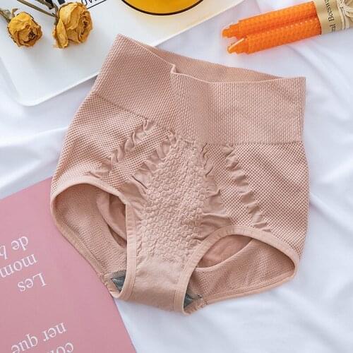 Cotton Underwear Womens Sexy Lace Comfort Panties Womens Solid Color Briefs High Waist Soft Underpants Female Lingerie 2021