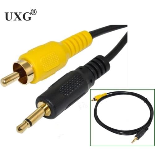Good Quality 3.5mm to 1 RCA Cable nickel plated 3.5mm Mono Male plug to RCA Male audio Cable Gold Plated Cord 1.5m 5ft