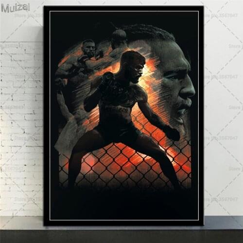Art Poster Conor McGregor Champion Boxer Wall Pictures Canvas Painting Prints for Living Room Home Decor