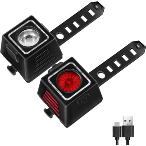 Bike Light Set, Rechargeable Bike Lights Front And Back, Super Bright Bicycle Lights, Instant Install, Fits All Bikes