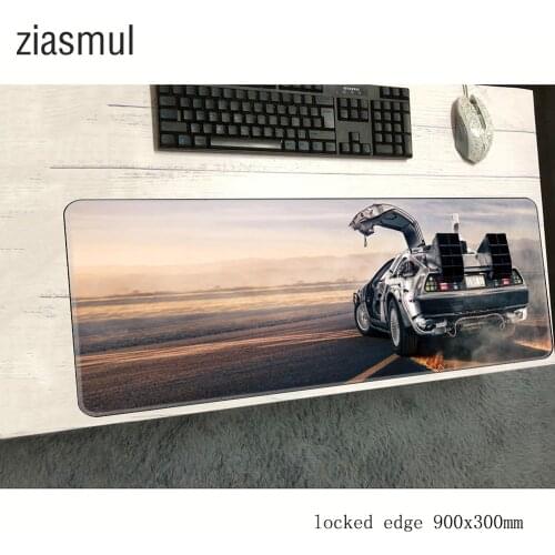 Back to the future mouse pad gamer anime 900x300x2mm notbook mouse mat gaming mousepad large thick pad mouse PC desk padmouse