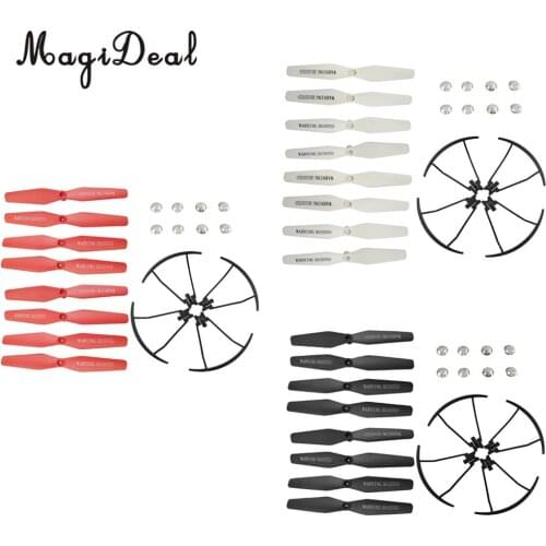 MagiDeal Remote Control Drone Quadcopter Propellers Bumper CW CCW Guards Protector for VISUO XS809 XS809W XS809HW 8807 8807W