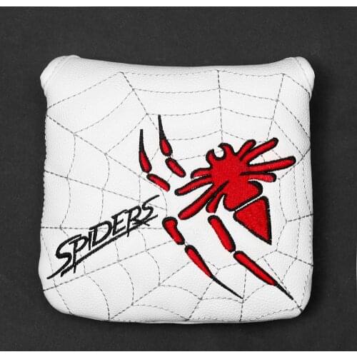 1pc PU Leather with Spider Embroidery Magnet Golf Club Square Mallet Putter Head Cover Headcover for Spider X Copper