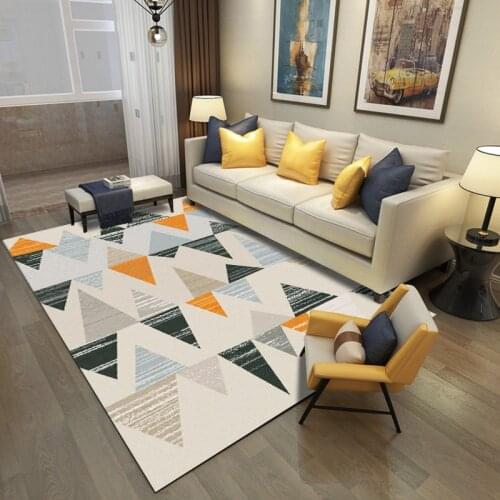Floor Carpet Mat Room Area Carpet Bedroom Living Room Decorative Carpet European Style Suede printing material Carpet