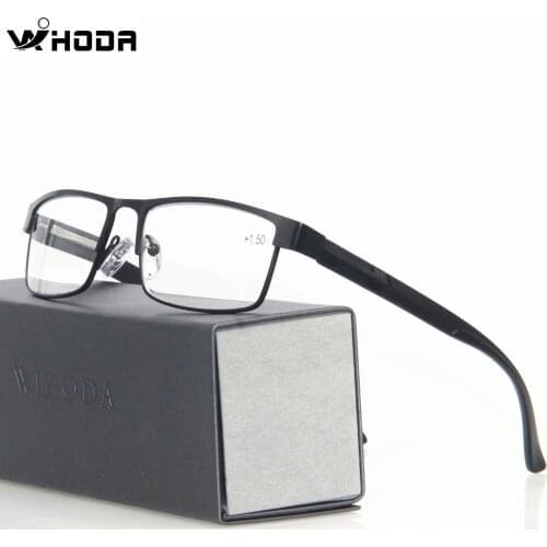 Plastic Titanium Reading Glasses ,Non Spherical Men Square Eyeglasses ,Women Hyperopia Gift for father +1.50 +2.00 +2.50 +3.00