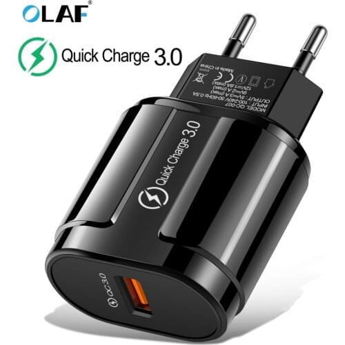 OLAF Quick Charge QC3.0 USB US EU Fast Charger Universal mobile phone charger Wall USB Charger Adapter for iPhone Samsung Xiaomi