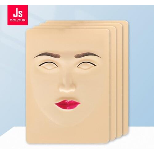 Tattoo Practice Skin False Face 3Pcs High Quality 3D Permanent Makeup Lip Silicone Eyebrow Blank Required PMU Упражнение кожи