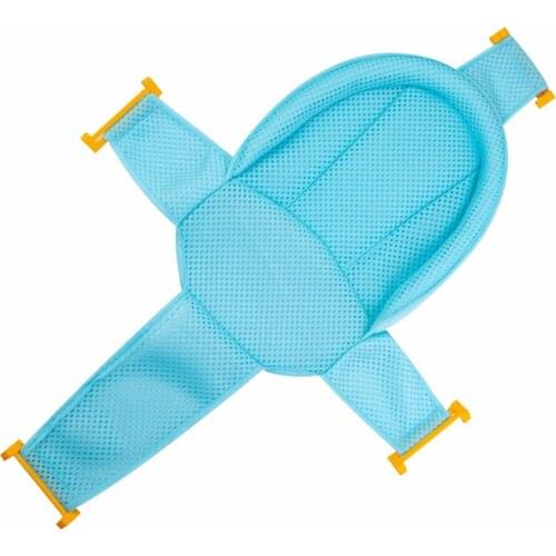 Newborn Baby Bath Seat Support Net Solid Color Shower Bathtub Sling Mesh Bathing Baby Bath Shower Products