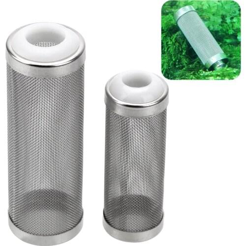 Special Shrimp Cylinder Filter Aquarium Accessories S/L Size Stainless Steel Filter Inflow Inlet Protect Shrimp Net