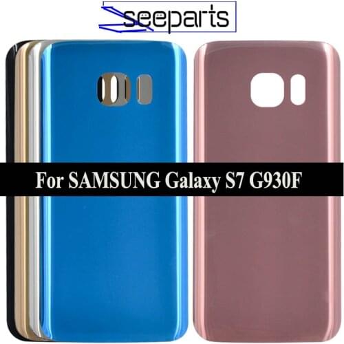 5.1" For SAMSUNG Galaxy S7 G930F Back Battery Cover Door Rear Glass Housing Case For Ssamsung G930F Battery Cover