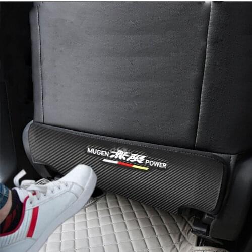 1pcs for Honda Mugen Power Car Anti-Kick Pad Seat Back Cushion Rear Seat Passenger Anti-Dirty Pad Accessories