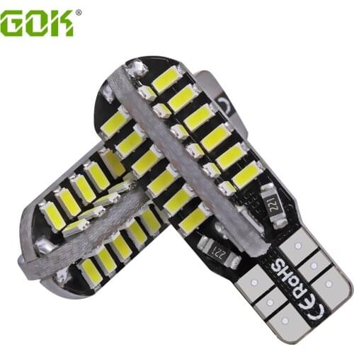 Super Bright 2 X T10 led canbus W5W T10 48smd 3014 led Canbus NO ERROR Car Auto Bulbs Indicator Light White light