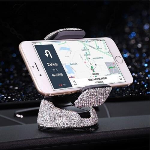 Tongdaytech Car Phone Holder for iPhone X XS Max Crystal Mobile Cell Phone Stand Air Vent Mount For Samsung S9 S10 Soporte Movil