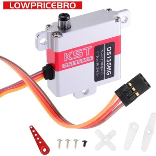 KST DS135MG Metal Gear 23g 5.2kg 0.12 sec Digital Servo for RC Glider Model
