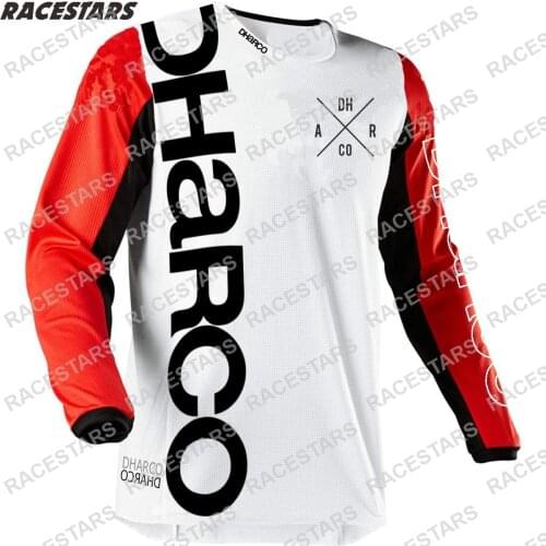 DHaRCO Motocross Downhill Mountain Jersey Long Sleeve MTB Jersey Ciclismo Hombre Quick-Dry Bike DH Shirt Breathable Cycling Wear