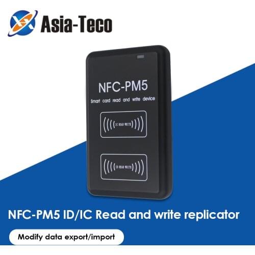 Dual-frequency 125KHZ 13.56MHZ NFC PM5 IC/ID Duplicator RFID Reader Full Writer Decoding Function Card Copier