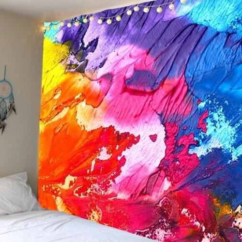 Tapestry Wall Hanging Watercolor Background Home Living Room Wall Art Decoration