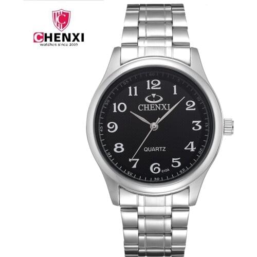 Hot 2018 CHENXI stainless steel business wristwatches Waterproof vintage men women couple watches best gift drop shipping