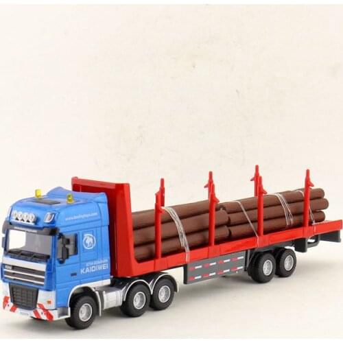 Exquisite 1:50 timber transporter alloy model,simulated metal engineering truck model,childrens fun toy gift,free shipping