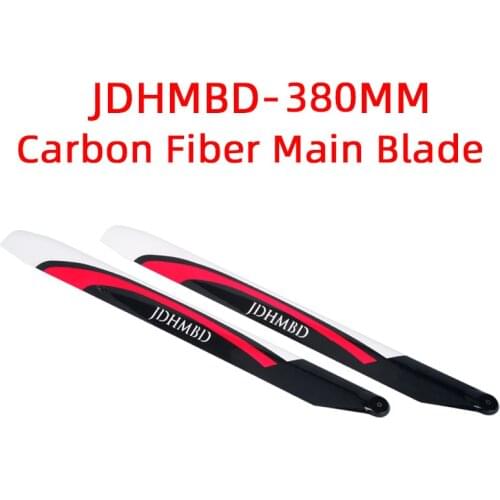 JDHMBD 380 Helicopter Carbon Fiber Main Blade 392mm mian blade for Trex 450L ALIGN 470 480 ALZRC Devil 380 SAB 380 Helicopter