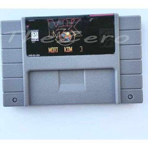 MORTAL KOMBAT 3 USA Version for 16 bit Game Card Cartridge Card for NTSC Game Player