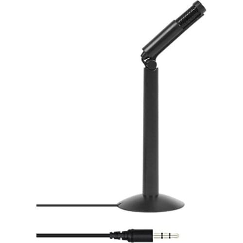 Desktop Microphone Foldable Computer Microphone Stand, Computer Microphone for Meeting Chat, Game