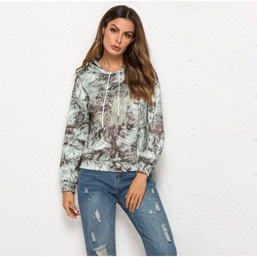 Women Hoodies & Sweatshirts Fur 3D Printed drop-shoulder Pullover Hooded Sweatshirt Fashion New Student Tops Female Clothing