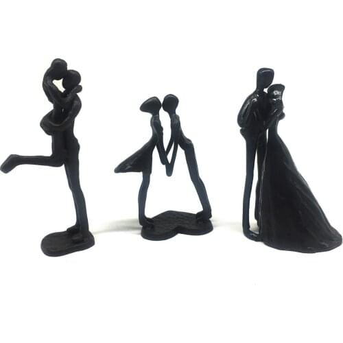 Romantic Couple Art Dancing Sculpture, Anniversary Wedding Coouple Statue Abstract Ornament Figurine Home & Office Decor