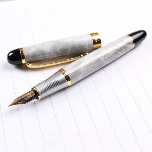 High quality Metal Modified Calligraphy Round Body Flower Body English Fountain Pen Stationery Substitute Dip Pen