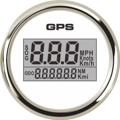 SAMDO 7 Color Backlight 52mm Universal Digital GPS Speedometer SOG COG ODO Meter For Motorcycle Car Truck Boat Yacht