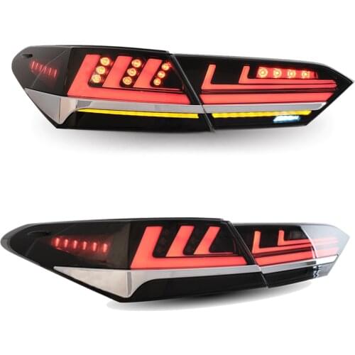 Oubiao LED taillight rear light assembly is compatible with 2018-2021 Toyota Camry dynamic animation breathing