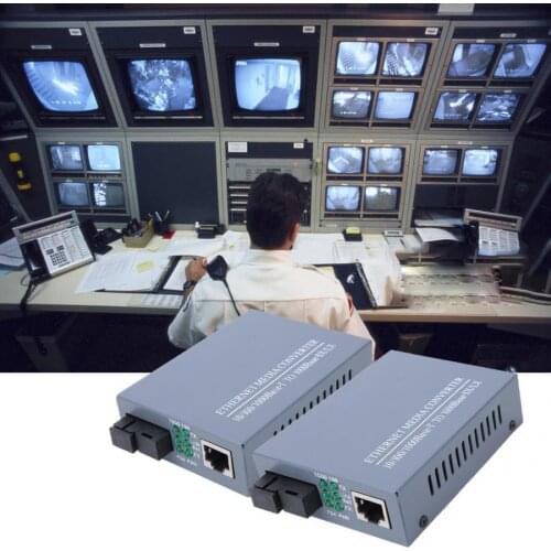 High voltage transformer HTB-GS-03AB Gigabit Fiber Transceivers + Single Mode Single Core Optical Converter US Plug 110~240V