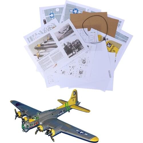 1:47 DIY 3D B-17G Flying Fortress Plane Aircraft Paper Model Kits