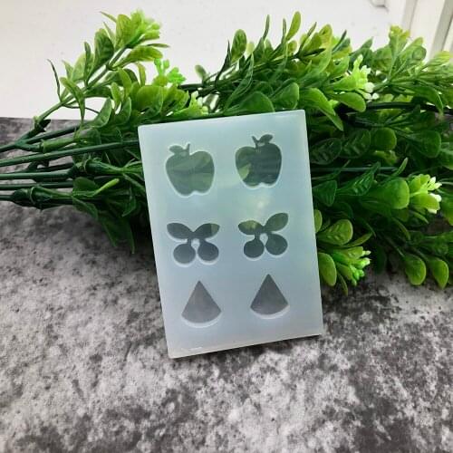 1pcs Fruit Liquid Silicone Resin Mold UV Resin For Jewelry Earrings Hair Accessories Making Tools