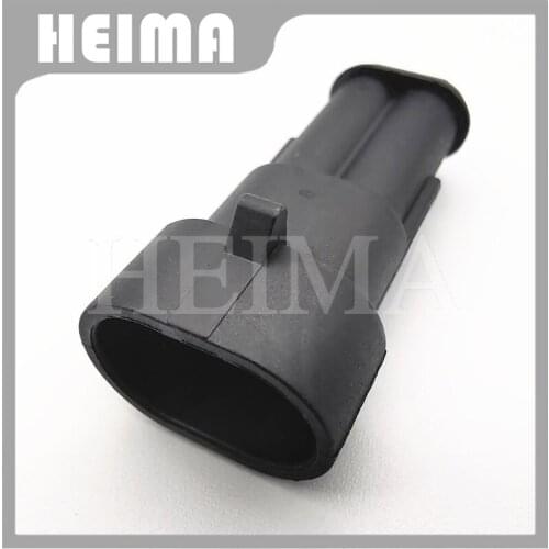 10/20/30 sets 282104-1 black Male Superseal AMP 2 Pin way Waterproof Electrical Wire Cable Automotive Connector Plug for car