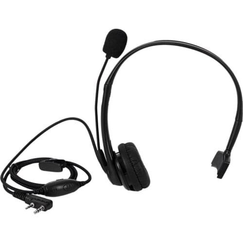 2 PIN PTT Mic Headphone Headset for KENWOOD RETEVIS BAOFENG UV5R 5R/888S
