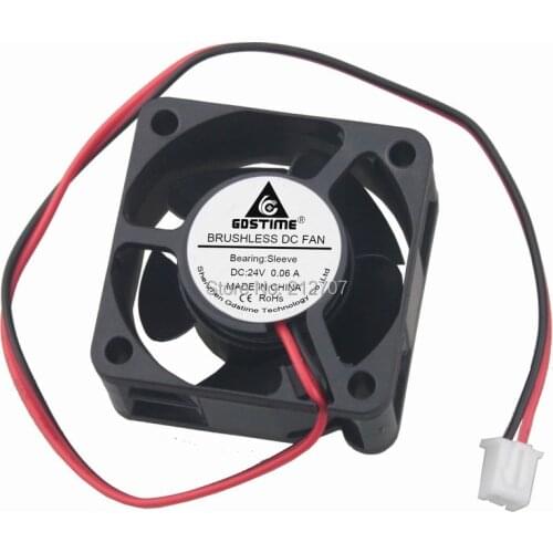 50PCS Gdstime 40x40x20mm Fan 24V 2Pin 4020 4cm 40mm Computer PC Case Brushless Cooling Cooler