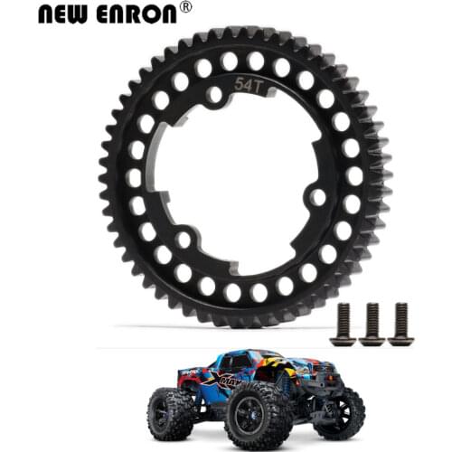 #6449 54T 1 Mod Harden 45# Steel Main Spur Gear Hot Racing For RC Car Traxxas 1/5 X-Maxx 1/7 XO-1 1/10 E-Revo 2.0 VXL New MAXX
