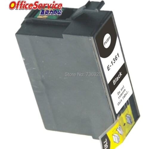 8 Black T1361 Compatible Ink Cartridge For Epson Workforce K101 K201 K301 inkjet printer