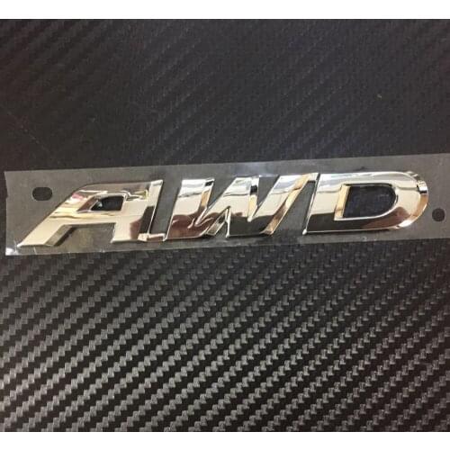 Car Badge AWD Four wheel drive Big 14.5cm ABS Chrome for Crosstour Side Emblem