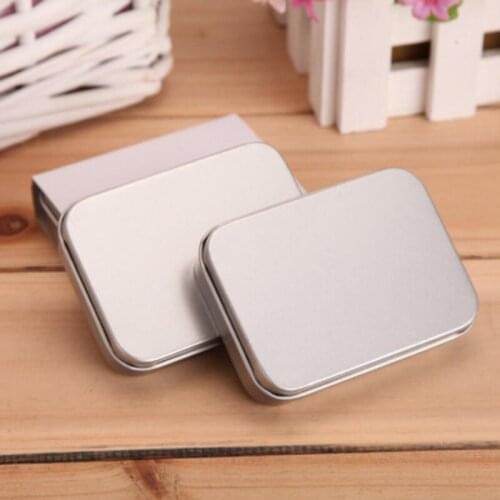 New Fashion Wedding Party Gift Case Silver Metal Tin Box For Oil Lighter LX4803