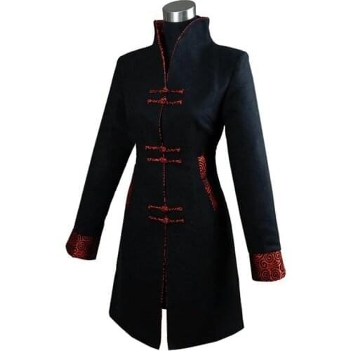 DIDUQIPAO Women's Black Raincoats