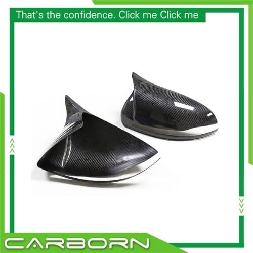 For-Mercedes W205 W222 W213 W238 X205 2014+ Right Hand Drive Add On/Replace Type Gloss Black Dry Carbon Fiber Mirror Cover
