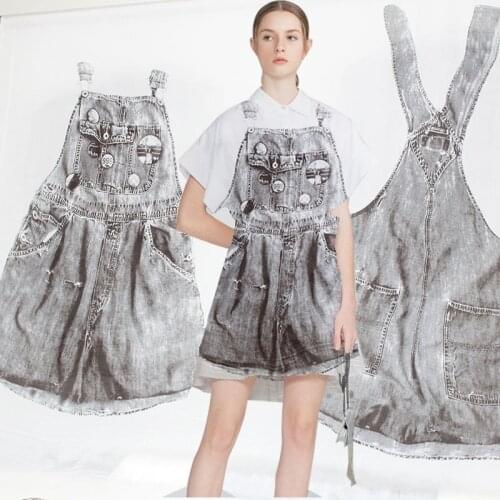 Pearlsilk 12momme Jeans Digital Ptinted Crepe De Chine Silk Fabrics 100% Silk Summer Shirt The Sweing Cloth Freeshipping