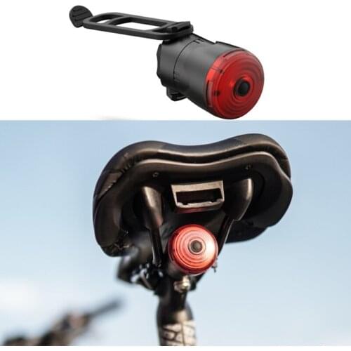 Intelligent Bike Tail Light Cycling Lights USB Rechargeable Bicycle LED Light Taillights with Induction Brake Sensor Function