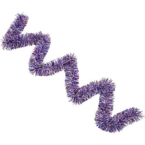 Garland Decoration Blue White And Red Tops Artificial Wreaths Tinsel Waterproof Patriotic Plastic Wall Craft Independence Day